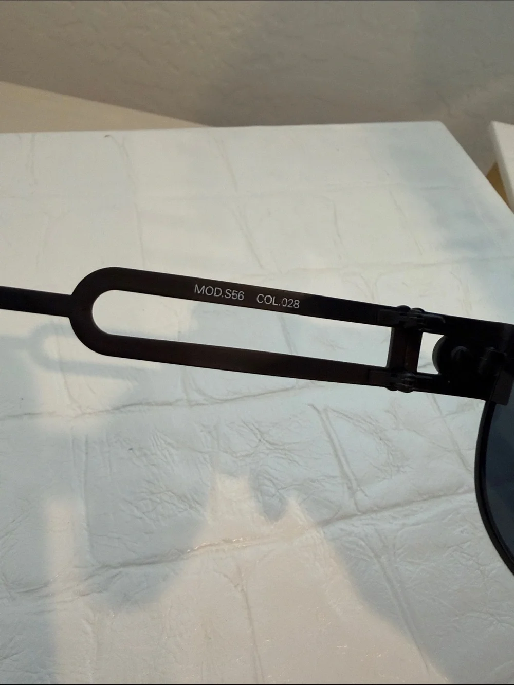 Vintage  Versace S56 Matte Black Pilot sunglasses W/ Medusa Head Logo